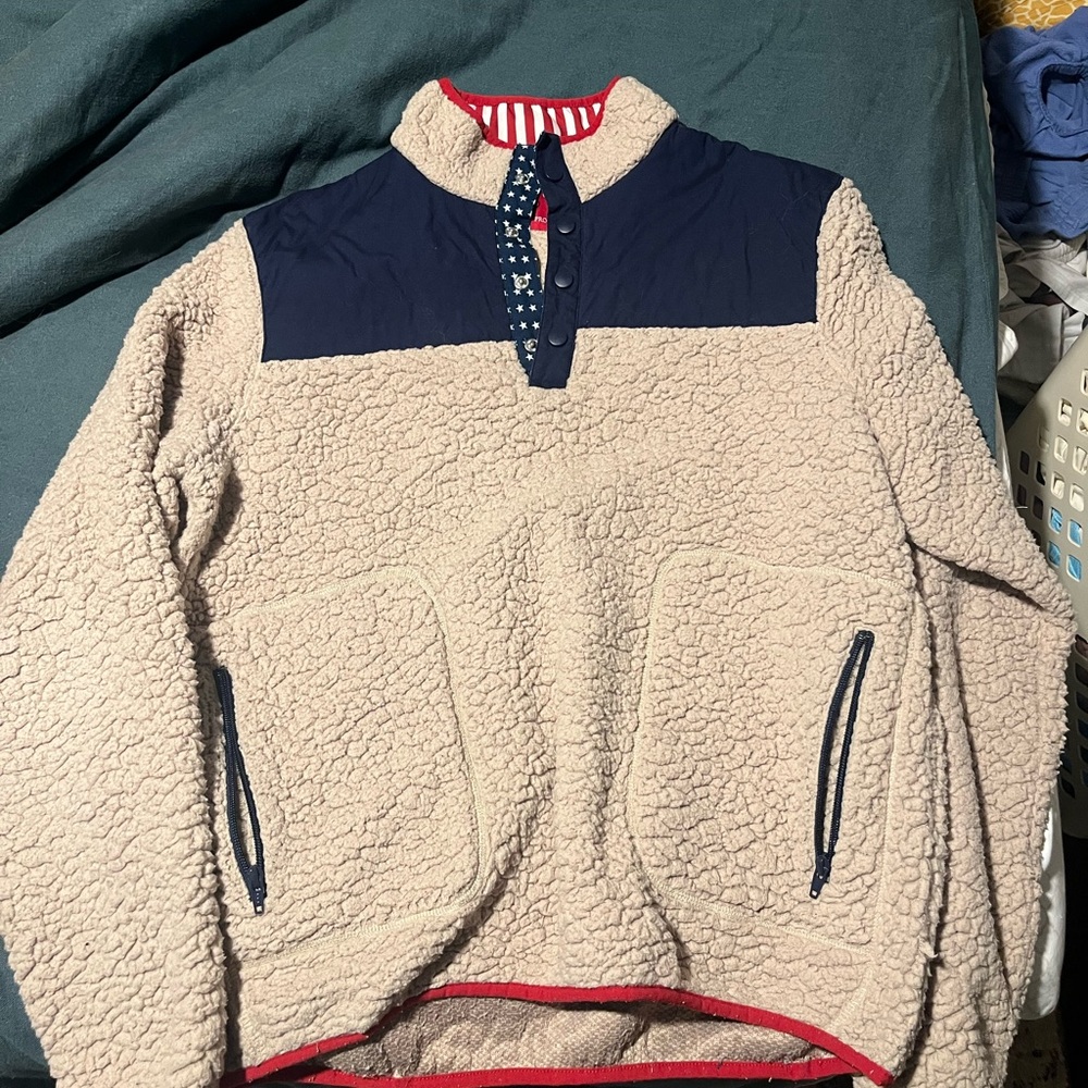 Southern Proper Fleece with Red and Blue Star Accents